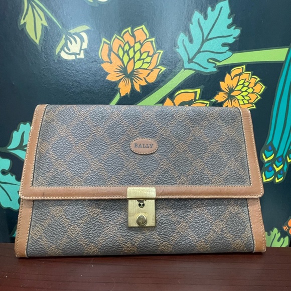 Bally Vintage Travel Organizer Document Clutch - Picture 1 of 2